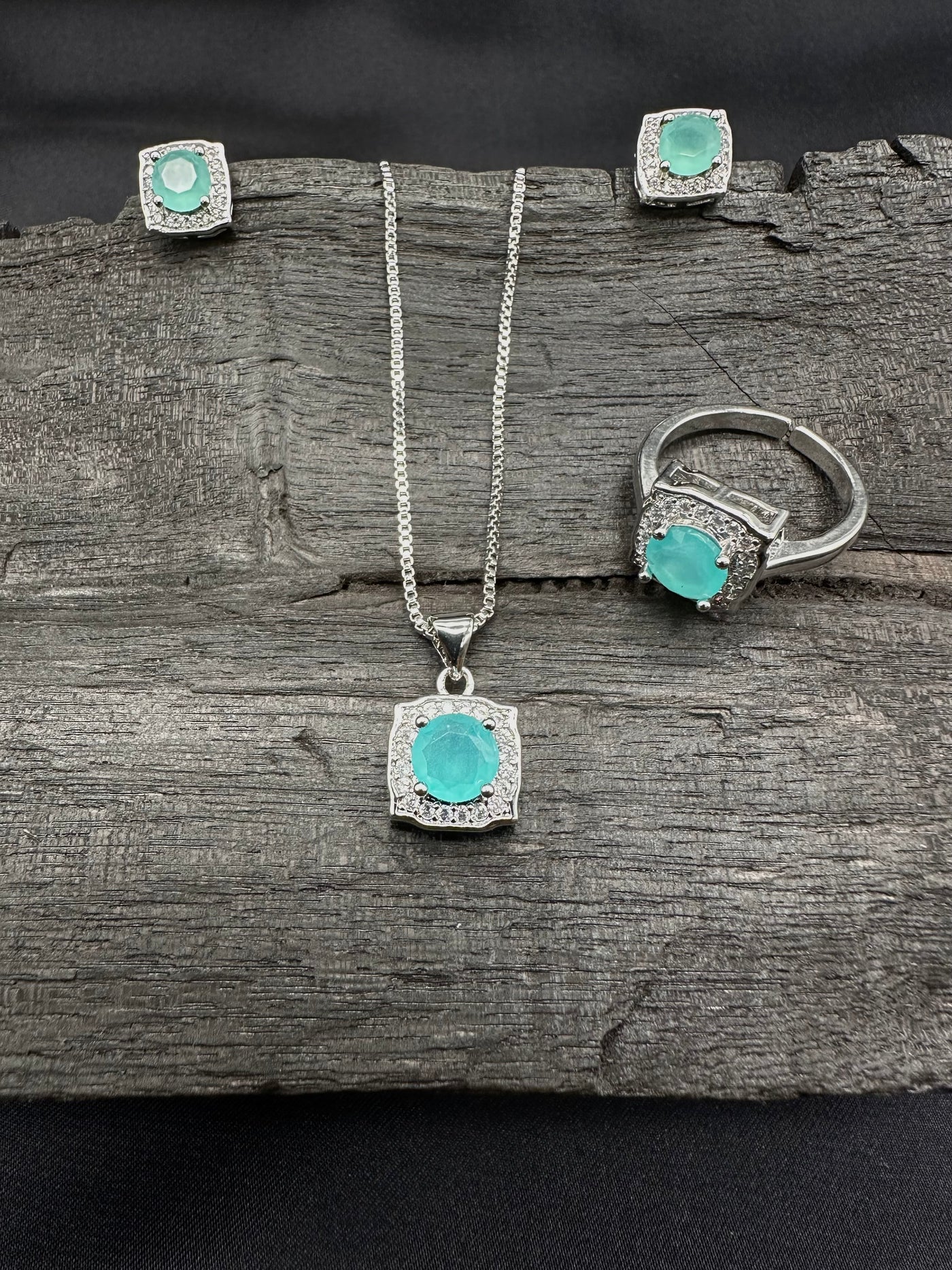 Brazil tourmaline necklace set