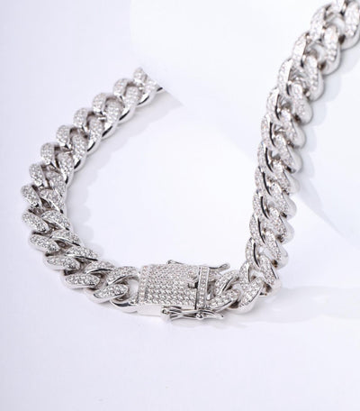 Iced out Cuban Prong Bracelet