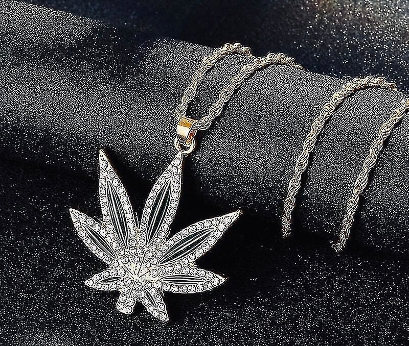 Maple Leaf pendant ( iced out )