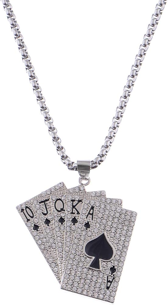 Spades pendant (Iced out )