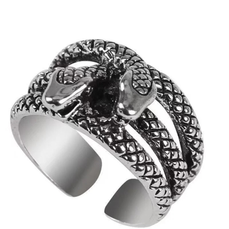 Double Head Snake Ring