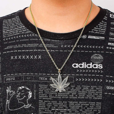 Maple Leaf pendant ( iced out )