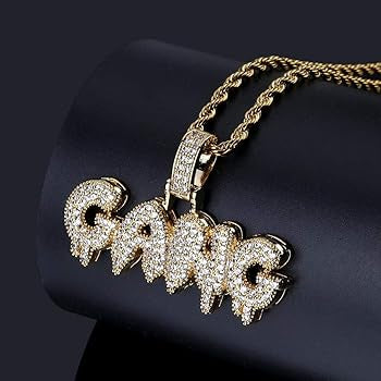 Dripping letters (iced out)