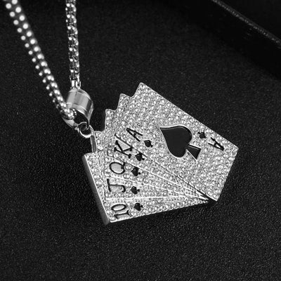 Spades pendant (Iced out )